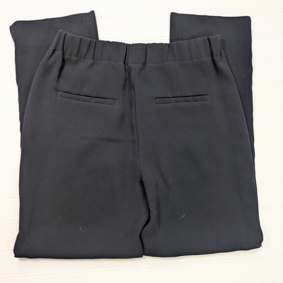J. Crew Black Crepe Straight Leg Pants - Picture 3 of 5